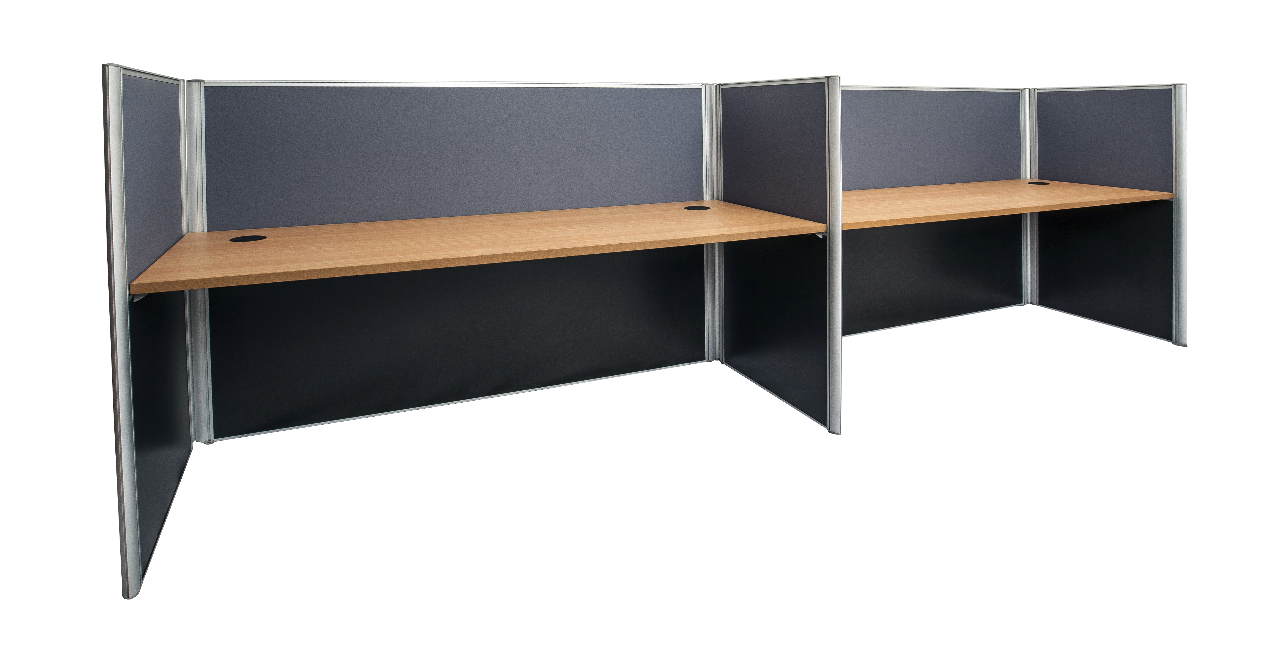 Rapidline Desks 1250mm High Screens Inline Office Partitions Absoe